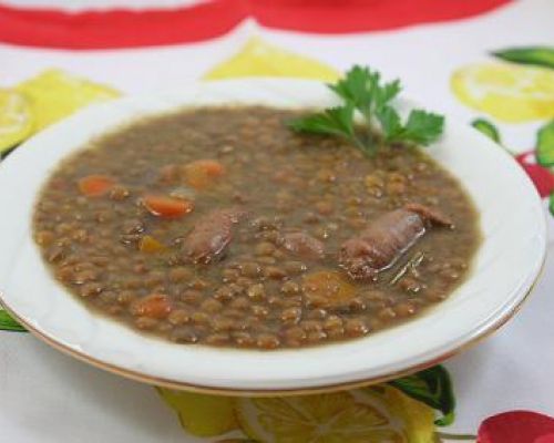 Lentils with Italian Sausage